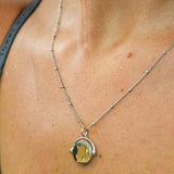 LUX DISCO Spinner Initial Necklace (multiple initials)