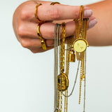 LUX DISCO Spinner Initial Necklace (multiple initials)