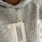 ZO Wishbone Initial Necklace