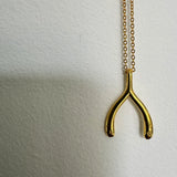 ZO Wishbone Initial Necklace