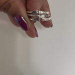 Stacking handmade initial signet rings 