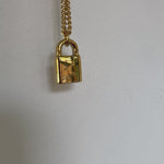 Multiple initial lock necklace 