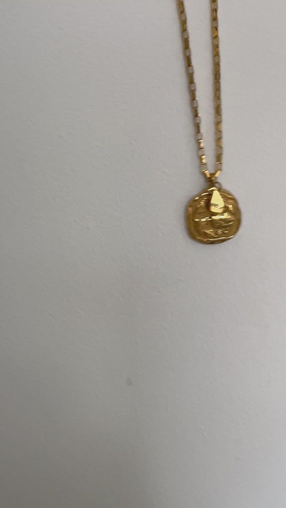 Oversized zodiac, initial necklace. Personalised and waterproof 