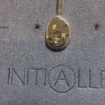 Handmade solid solid multiple initial necklace 